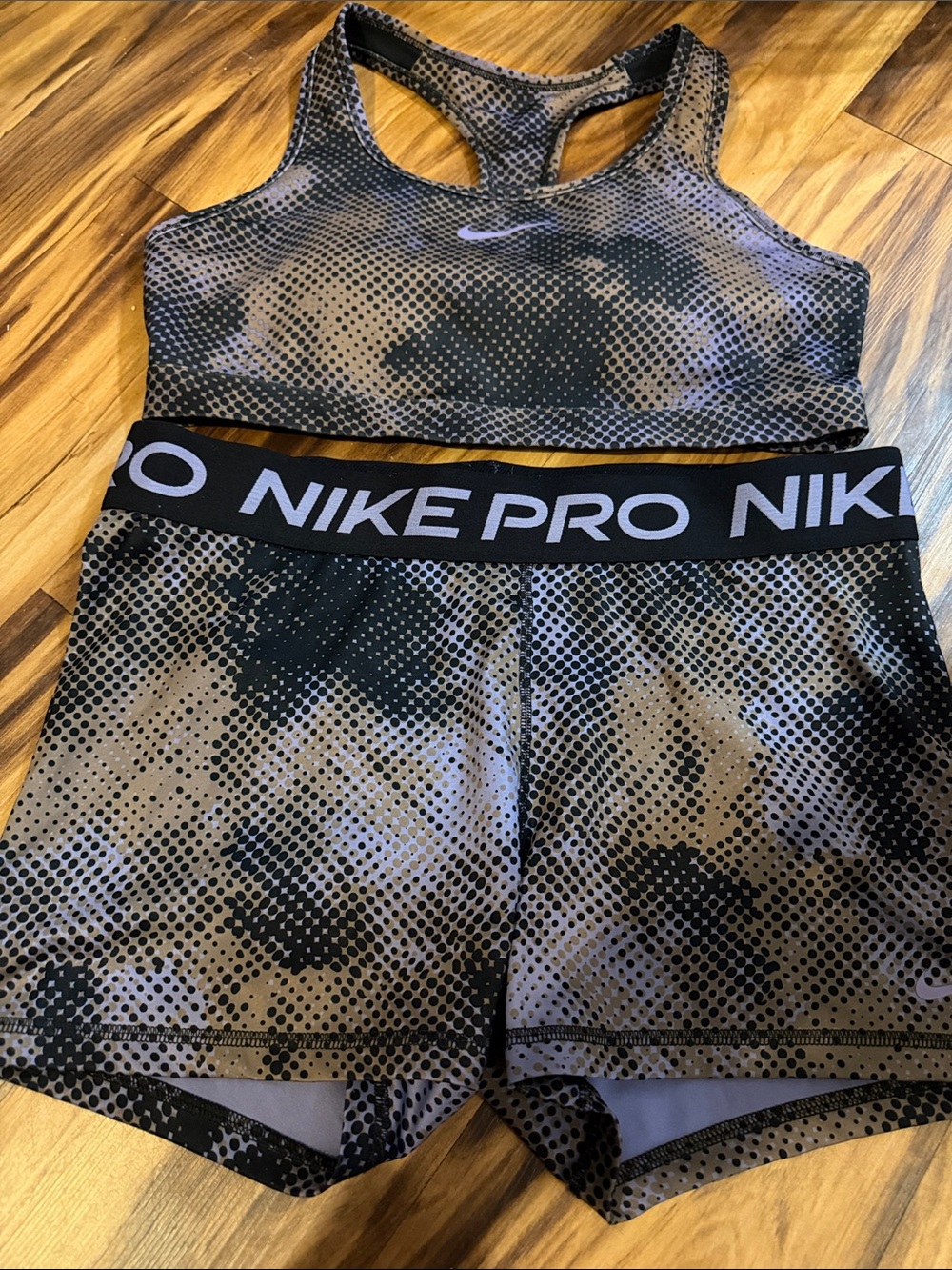 Nike pro shorts xl and Nike sports bra l